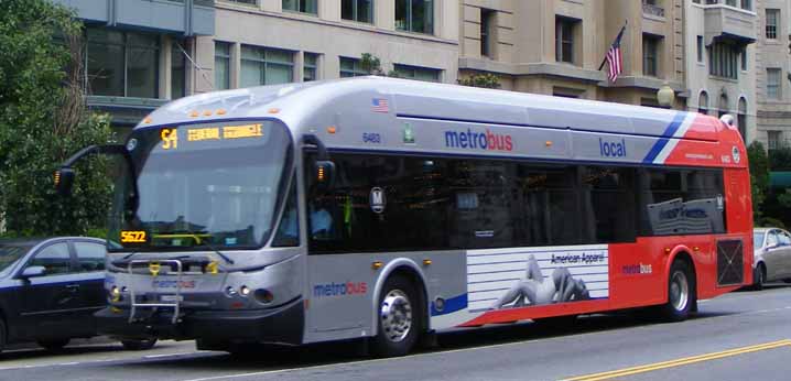 WMATA Metrobus New Flyer DE42LFA 6483
